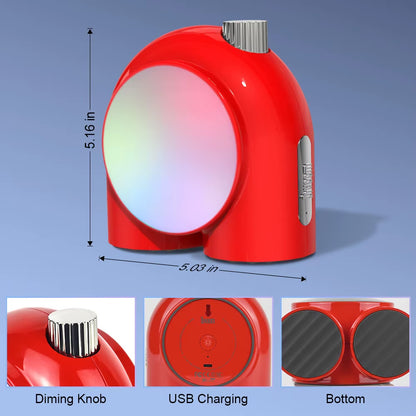 Planet-9 Decorative Mood Lamp with Programmable RGB LED Light Effects, Neon Light Atmosphere Bedside Lamp, Music Control