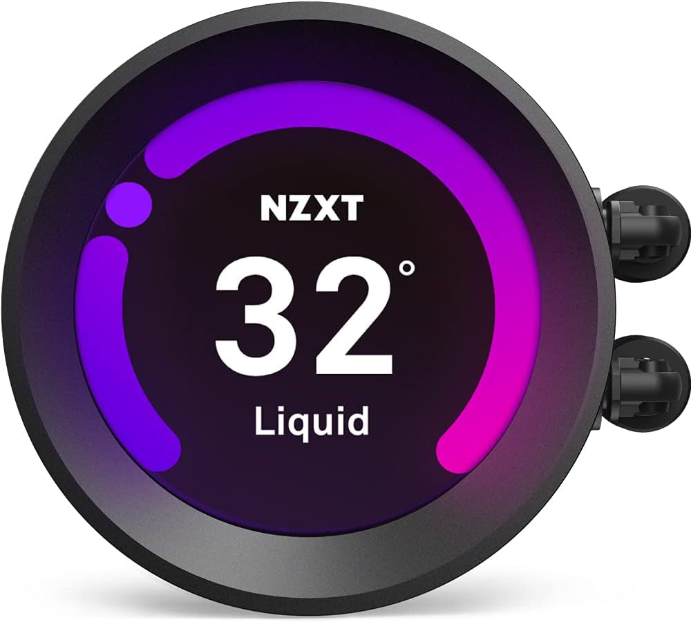 Kraken Z53 RGB 240Mm - RL-KRZ53-R1 - AIO RGB CPU Liquid Cooler - Customizable LCD Display - Improved Pump - Powered by CAM V4 - RGB Connector - AER RGB 2 120Mm Radiator Fans (2 Included)