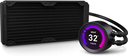 Kraken Z53 RGB 240Mm - RL-KRZ53-R1 - AIO RGB CPU Liquid Cooler - Customizable LCD Display - Improved Pump - Powered by CAM V4 - RGB Connector - AER RGB 2 120Mm Radiator Fans (2 Included)