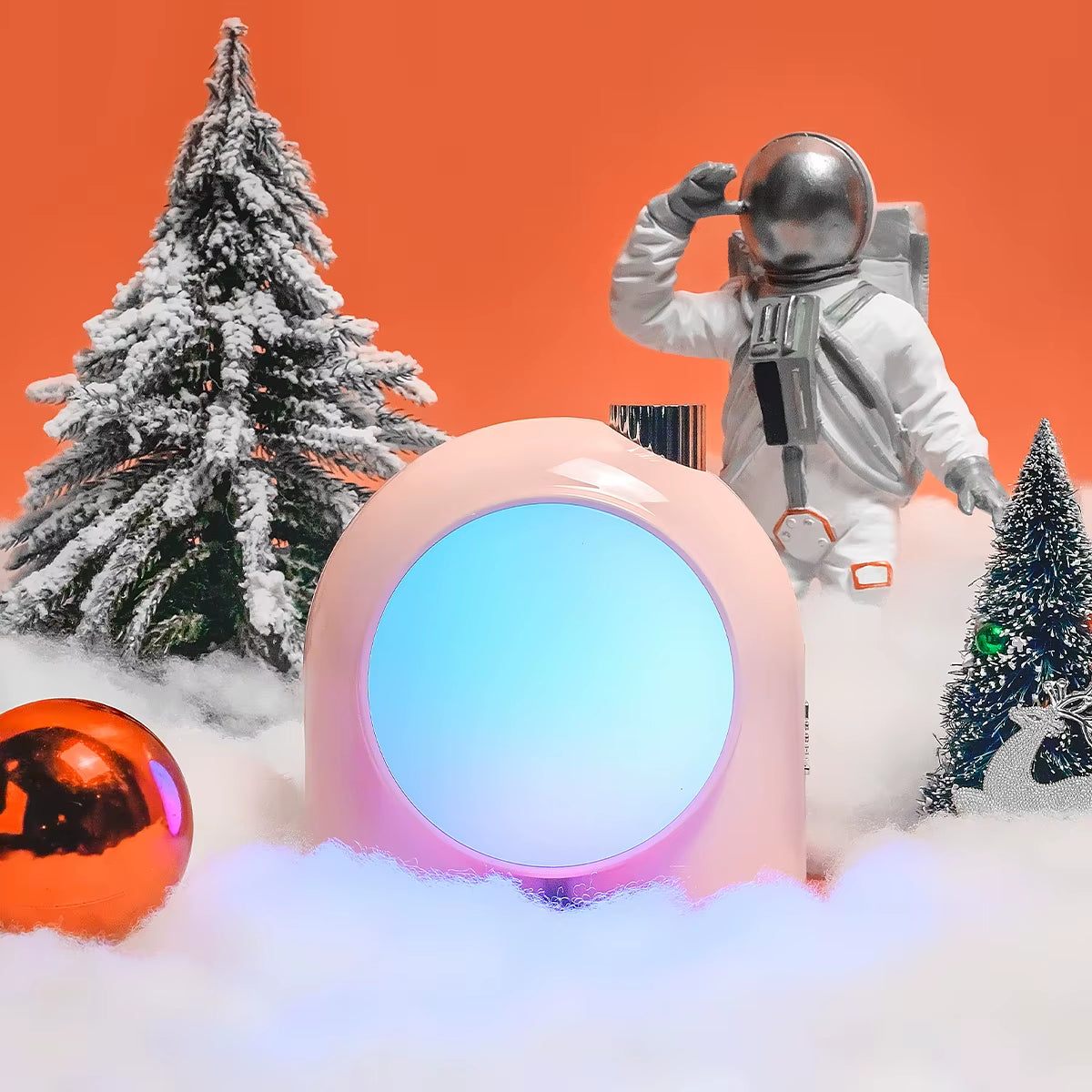 Planet-9 Decorative Mood Lamp with Programmable RGB LED Light Effects, Neon Light Atmosphere Bedside Lamp, Music Control